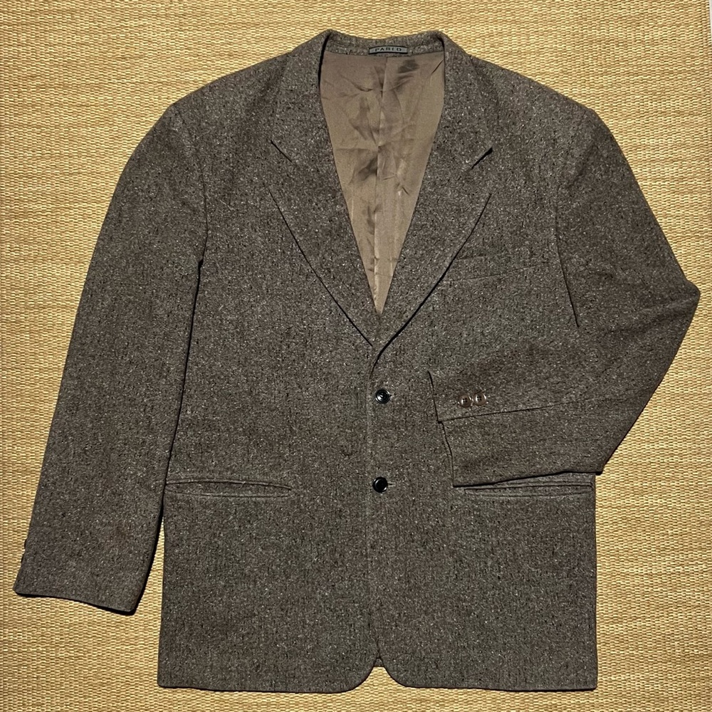Pablo's Men Tweed Blend Blazer Brown Great Condition